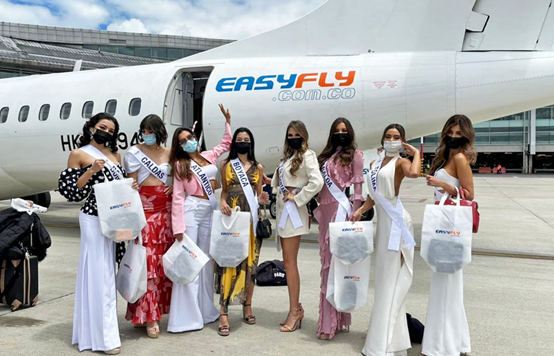 "Vuelo de la belleza colombiana" de EasyFly y Miss Universe.