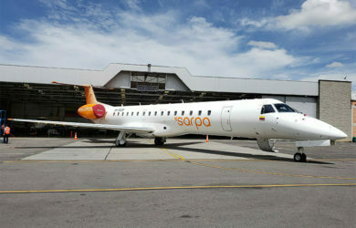 Embraer 145 de Sarpa en Bogotá.