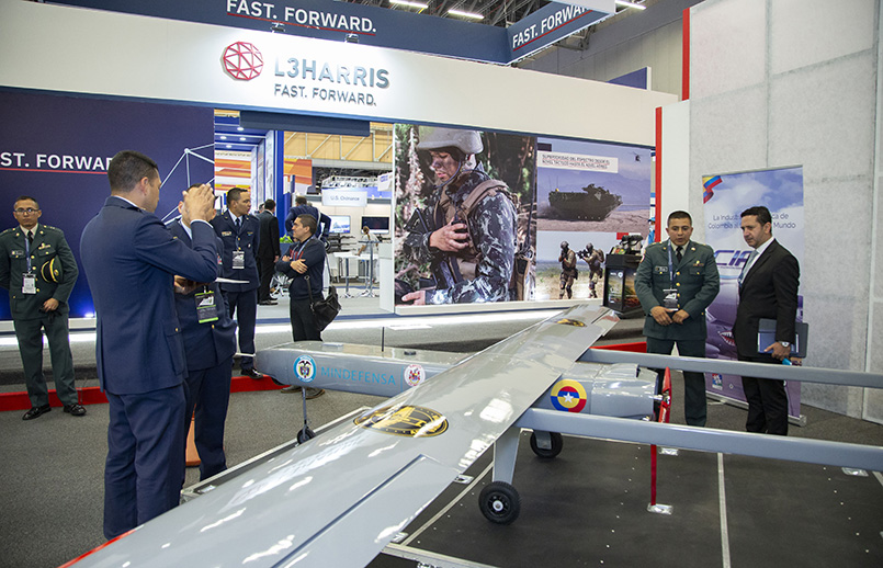 Expodefensa 2019 celebrada en Corferias, en Bogotá.