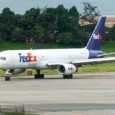 Boeing 757 de FedEx en Bogotá.