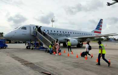 Primer vuelo de American Airlines entre Miami y San Andrés.