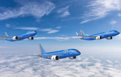 Airbus A220, A320 y A330neo de ITA Airways.