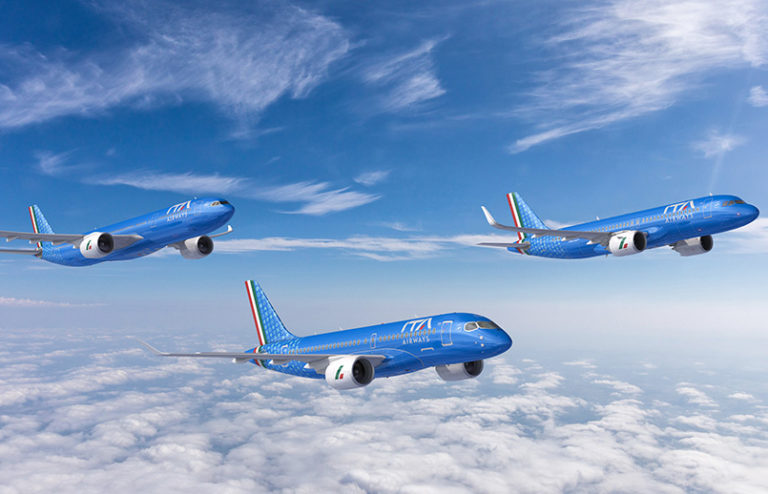 Airbus A220, A320 y A330neo de ITA Airways.