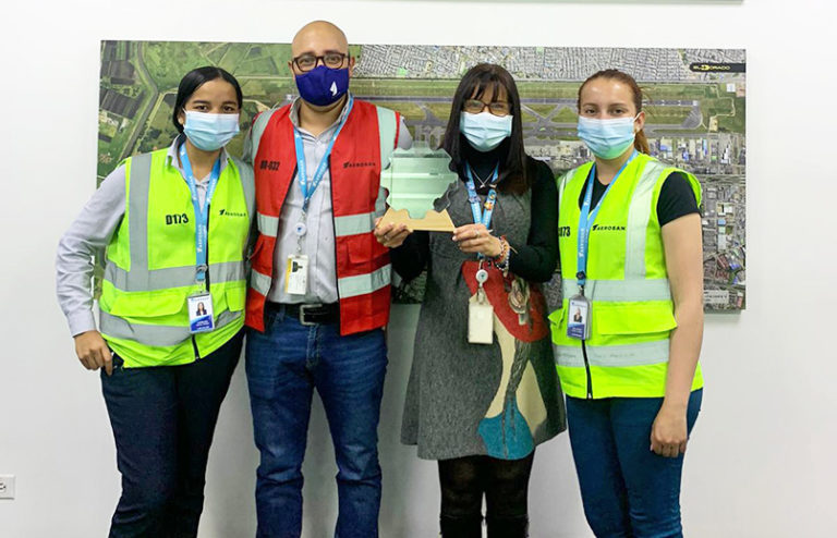 Reconocimiento a Aerosan por su programa de gestión ambiental.