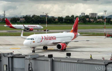 Airbus A320 de Avianca en Bogotá.