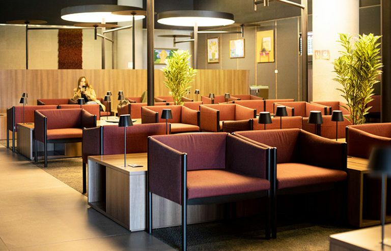 Sala VIP de Avianca en Bogotá.