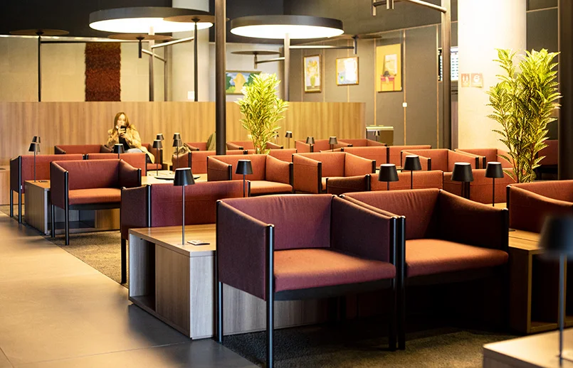 Sala VIP de Avianca en Bogotá.