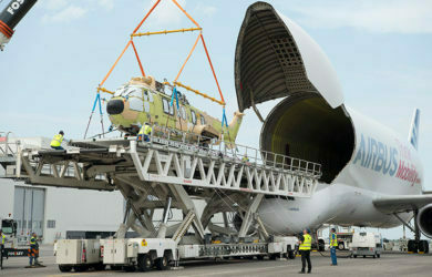 Servicio de carga aérea de Airbus en aviones BelugaST.