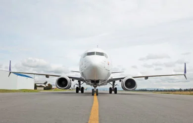 Boeing 737-800 de Wingo en rodaje en Bogotá.