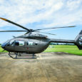 Helicóptero Airbus H145 que está haciendo el tour por Colombia.