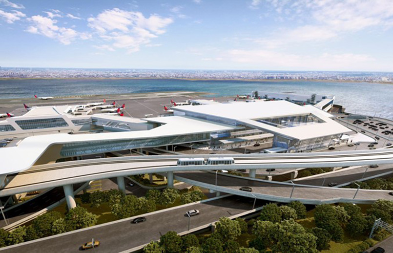 Nueva terminal de Delta en el aeropuerto LaGuardia de Nueva York.