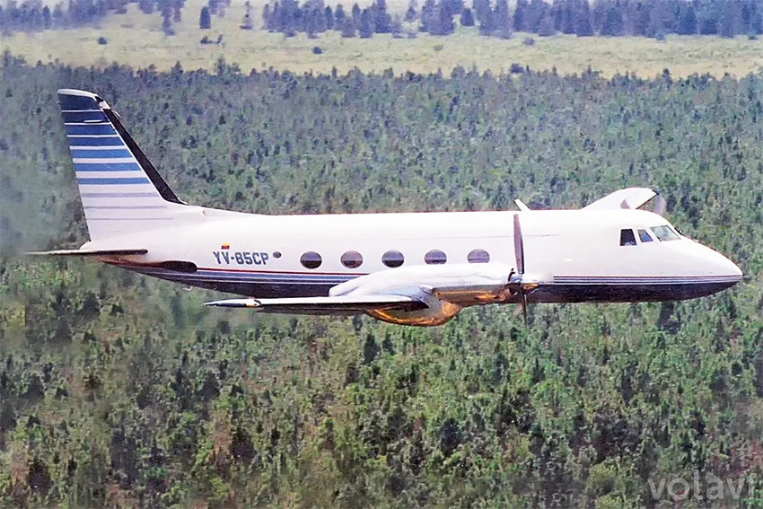 Uno de los aviones comandados por el Capitán Armando Duplat en Venezuela.