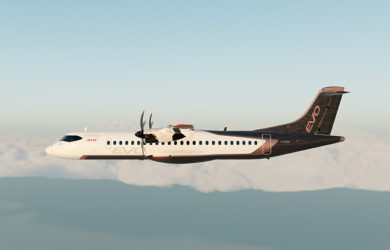 Render del ATR EVO, próxima generación de aviones.