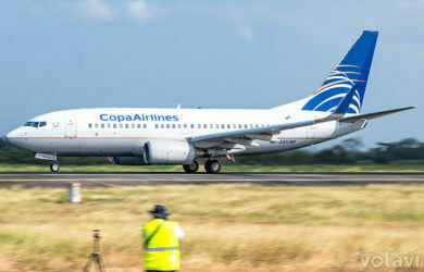 Boeing 737-700 de Copa Airlines en Ciudad de Panamá.