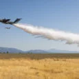 Prueba de extinción de incendios del Airbus A400M.