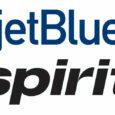 Logos de JetBlue y Spirit Airlines.