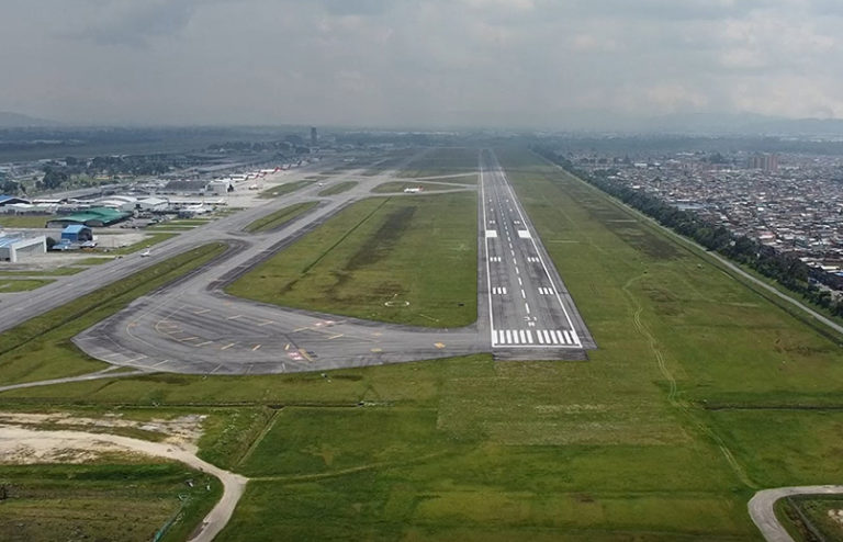 Pista norte del aeropuerto Eldorado de Bogotá.