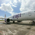 Boeing 737 MAX 8 de Arajet en el aeropuerto Las Américas de Santo Domingo.