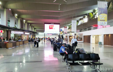 Terminal nacional del Aeropuerto Alfonso Bonilla Aragón de Cali.