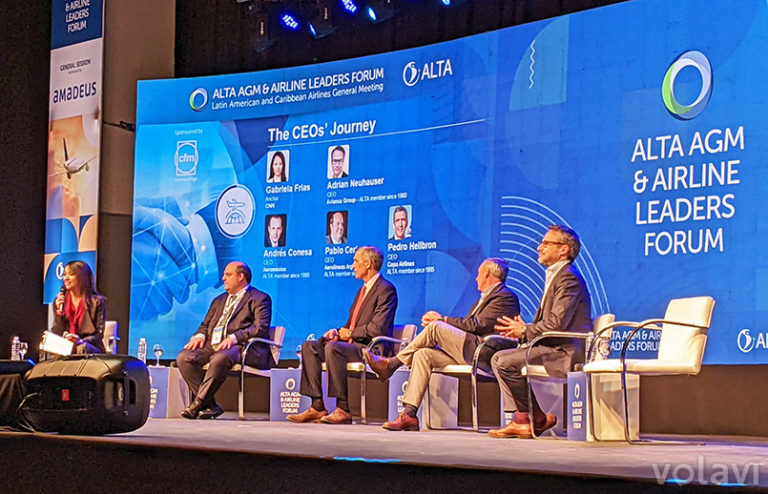 Panel de los CEOs en el ALTA Leaders Forum 2022 en Buenos Aires.
