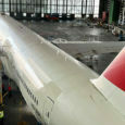 Boeing 777-300ER de Swiss Air con tecnología AeroShark.