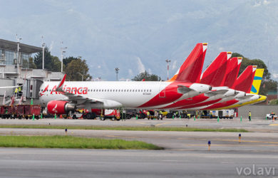 Terminal nacional de Avianca en el Aeropuerto Eldorado de Bogotá.