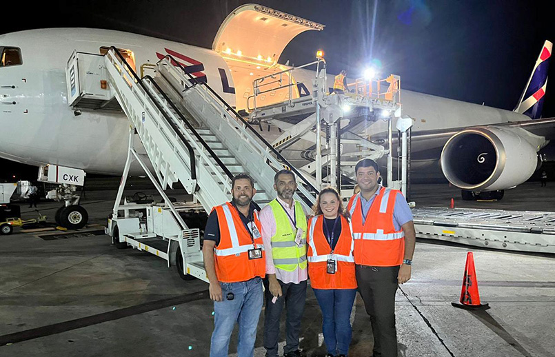 Primer vuelo de LATAM Cargo entre Santo Domingo y Colombia/Ecuador.