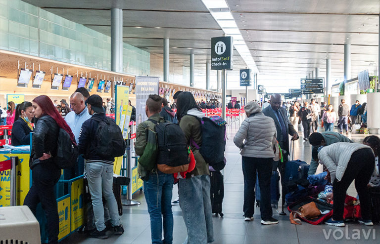 Área de registro (check-in), del Aeropuerto Internacional Eldorado de Bogotá.