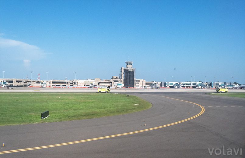 Plataforma del Aeropuerto Ernesto Cortissoz de Barranquilla.