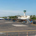 Plataforma del Aeropuerto Rafael Núñez de Cartagena.