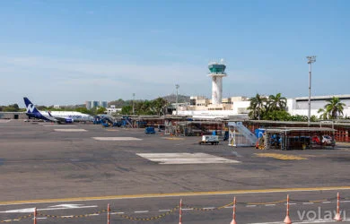 Plataforma del Aeropuerto Rafael Núñez de Cartagena.