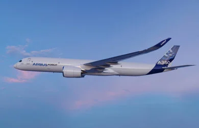 Prototipo de un Airbus A350F.