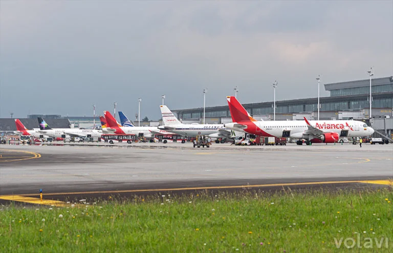 Terminal internacional del Aeropuerto Eldorado de Bogotá.