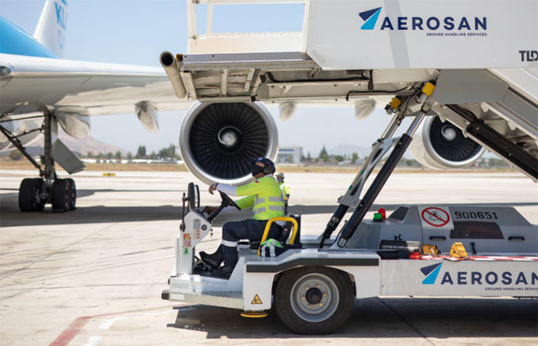 Servicios en tierra de Aerosan.