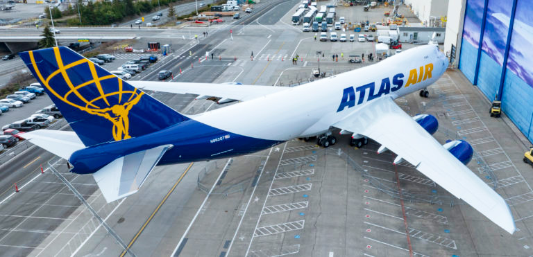 Entrega del último Boeing 747-8F a Atlas Air (matrícula N863GT).
