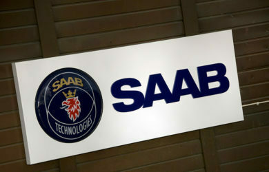 Logo de Saab.