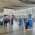 Terminal del Aeropuerto Arturo Merino Benítez de Santiago de Chile en 2015.