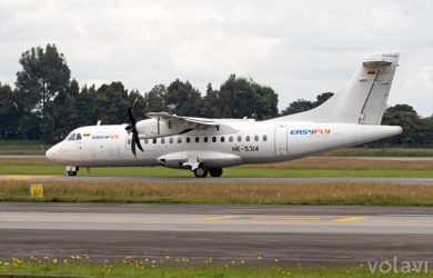 ATR 42-600 de EasyFly en el Aeropuerto Eldorado de Bogotá (HK-5314).