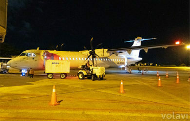 ATR 72-600 de EasyFly en el vuelo inaugural entre Bogotá y Bucaramanga.