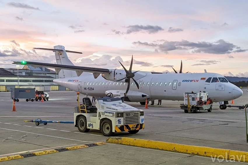 Vuelo inaugural de EasyFly entre Bogotá y Bucaramanga.