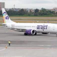 Boeing 737 MAX 8 de Arajet llegando al Aeropuerto Eldorado de Bogotá desde Santo Domingo.