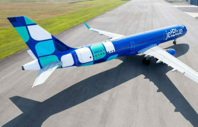 Nuevo esquema de pintura de JetBlue en Airbus A321.