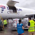 Boeing 767-300F de LATAM Cargo sirviendo como "Avión Solidario" en Colombia.