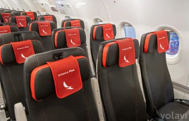 Nuevas sillas de Avianca en su flota de Airbus A320.