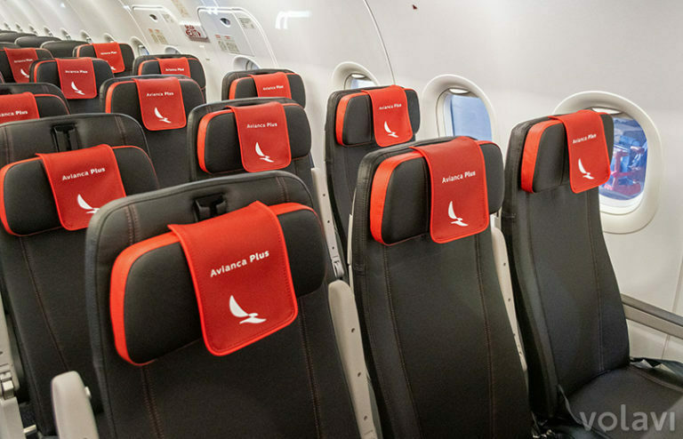 Nuevas sillas de Avianca en su flota de Airbus A320.