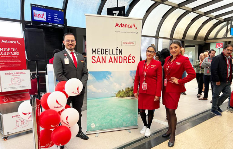 Lanzamiento de la ruta Medellín - San Andrés de Avianca.