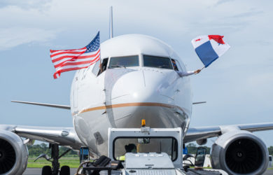 Vuelo inaugural de Copa Airlines entre Ciudad de Panamá y Austin, Texas.