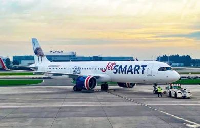Airbus A321neo de JetSmart de matrícula CC-AWY "Ñandú".