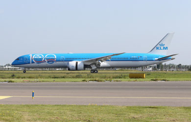 Boeing 787-10 de KLM en Ámsterdam.