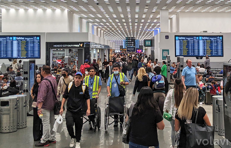 Terminal 2 del Aeropuerto Benito Juárez de la Ciudad de México.